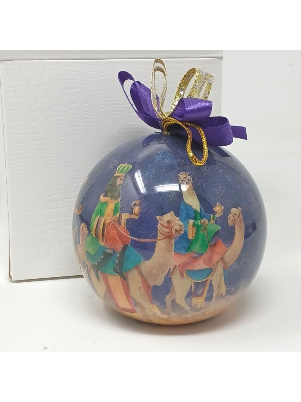 Three Wise Men 1994 Enesco Patricia Reach Christmas Ornament Lacquered #D-9